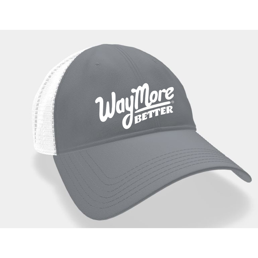 Way More Better - Trucker Hat - Charcoal/White